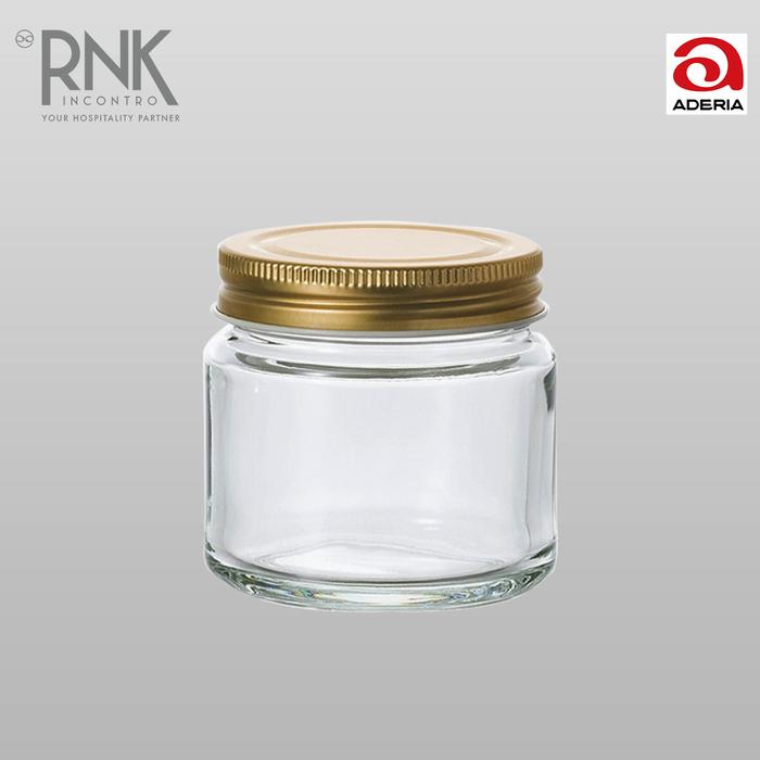 Aderia Storage Containers Bottle Jar Glass - Gold Cup