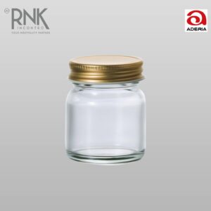 Aderia Storage Containers Bottle Jar Gold Cup, 50 ml