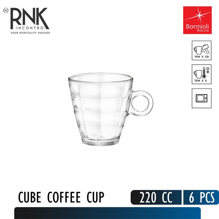 Bormioli Rocco "Cube" Cup & Saucer - Espresso