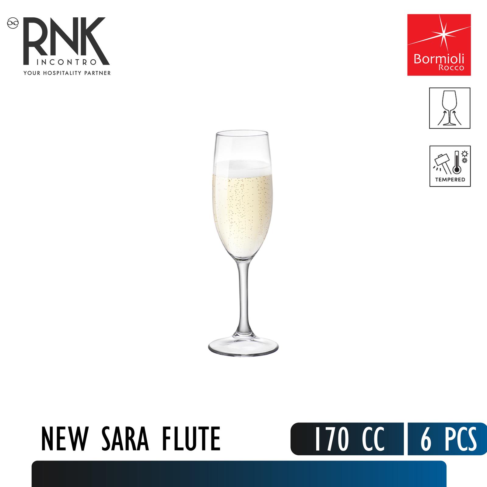 Bormioli Rocco New Sara Flute Tempered, 170 cc