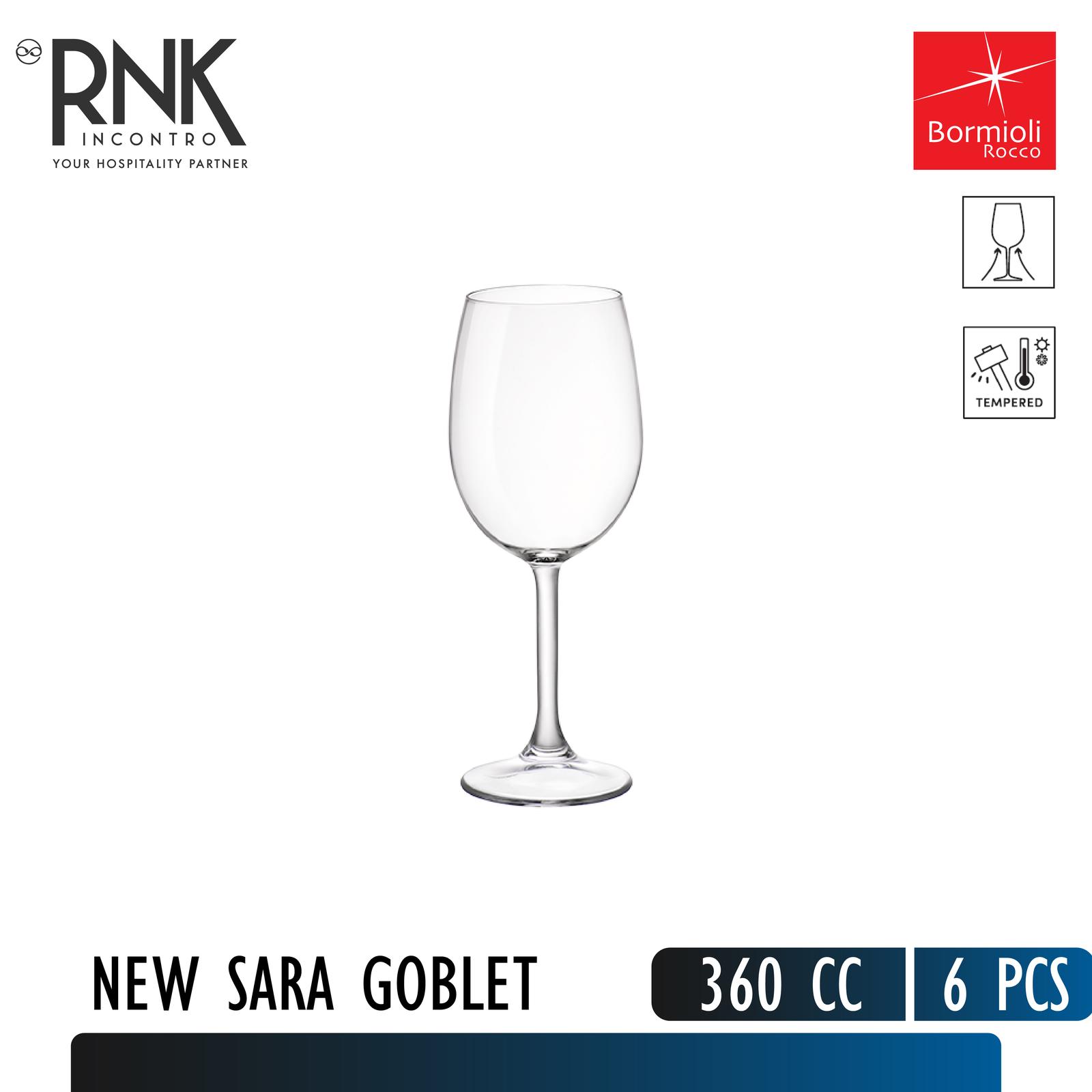 Bormioli Rocco "New Sara" Goblet Tempered, 360 cc