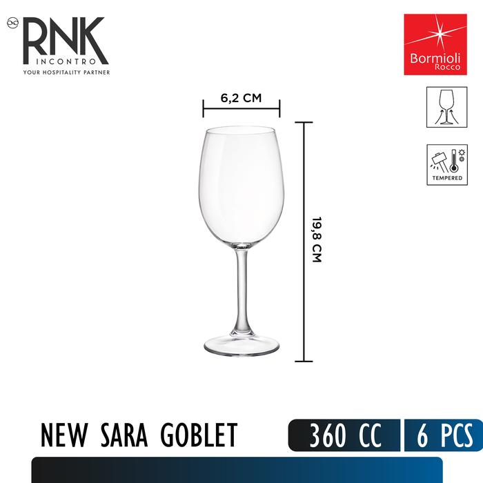 Bormioli Rocco "New Sara" Goblet Tempered, 360 cc - Image 2