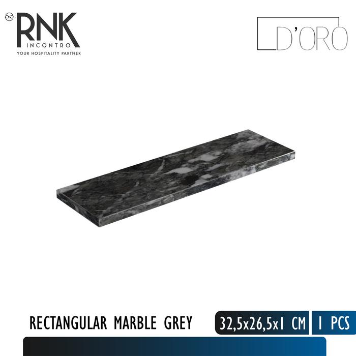 D'oro Rectangular Marble, Black - Image 4