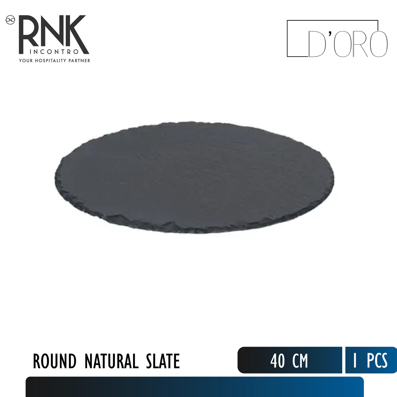 D'oro Round Natural Slate Stone