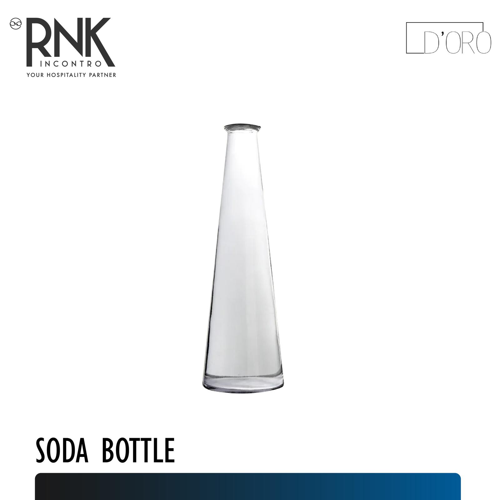 D'oro Soda Bottle, 350 cc, Without Lid or C ork Lid