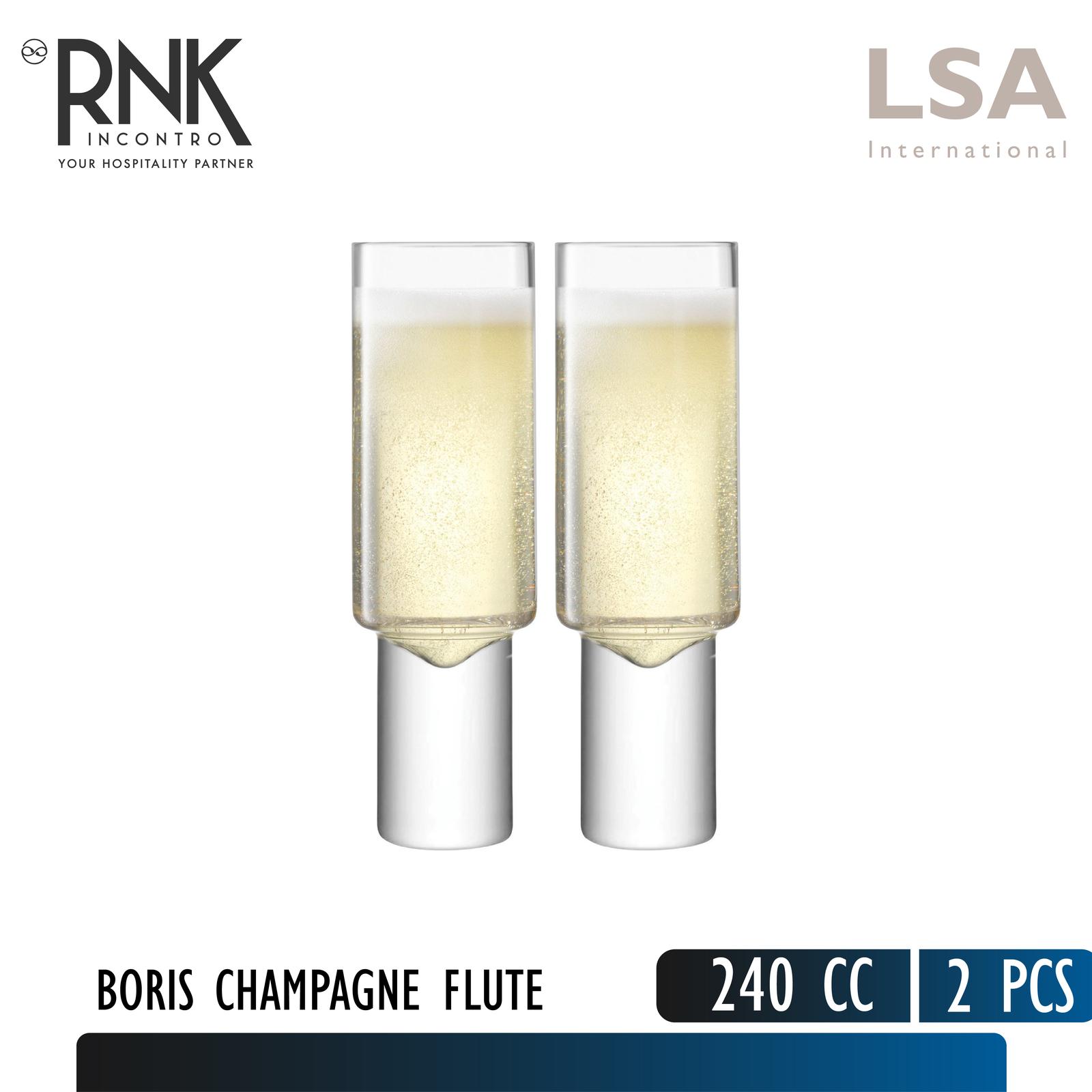 LSA "Boris" Champagne Flute Glass, 240 cc
