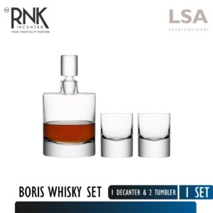 LSA "Boris" Set Decanter 1,4 L & Tumbler Glass 250 cc
