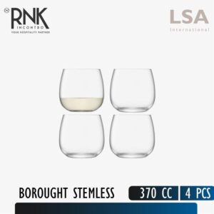 LSA "Borought" Balloon Stemless Glass, 370 cc - 370 cc