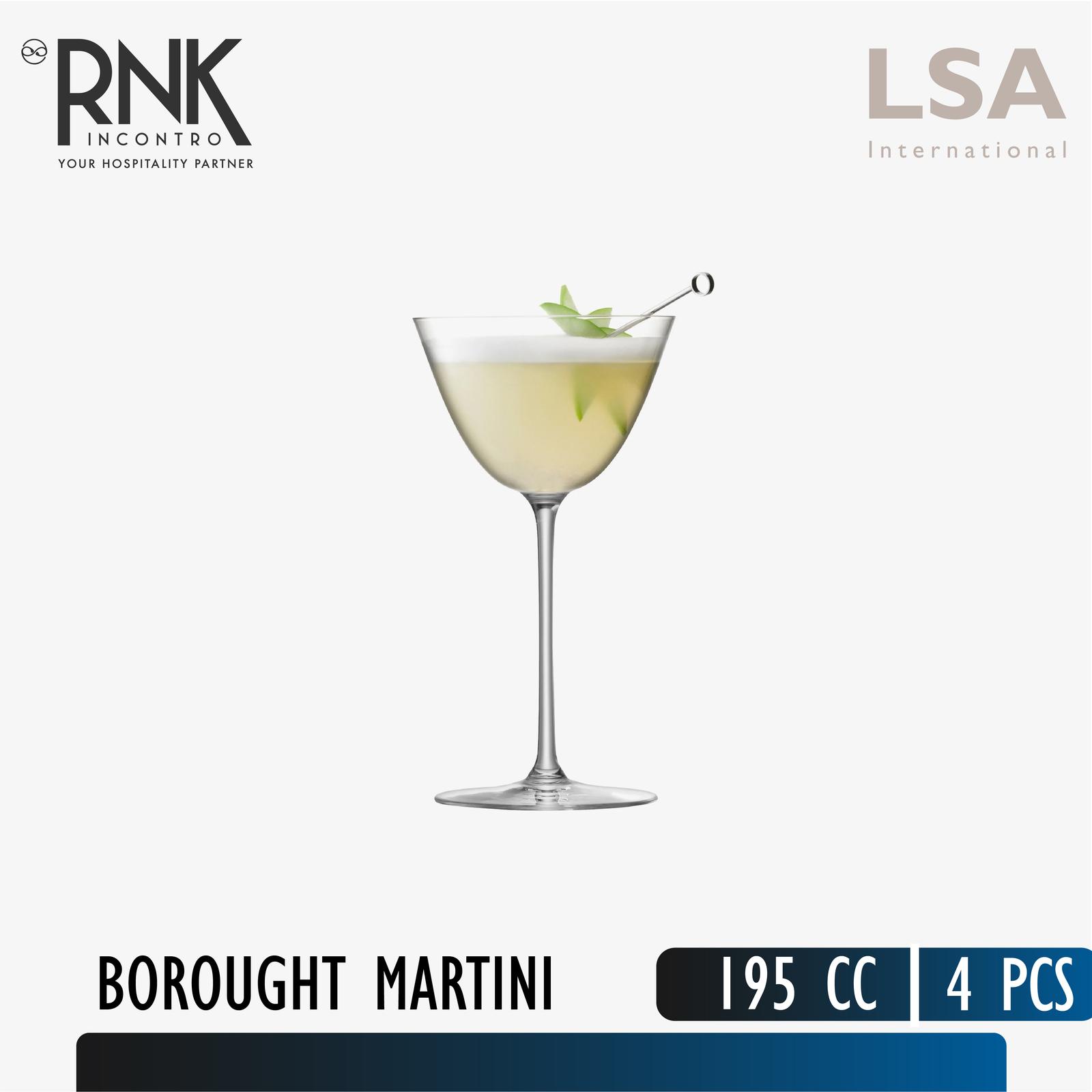 LSA Borought Martini Glass, 195 cc