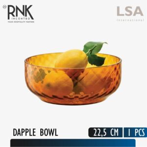 LSA "Dapple" Dessert Bowl, 22,5 cm - Kuning