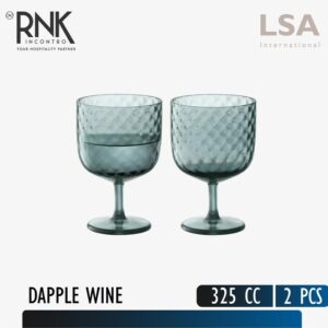 LSA "Dapple" Wine Glass, 325 cc - Cokelat