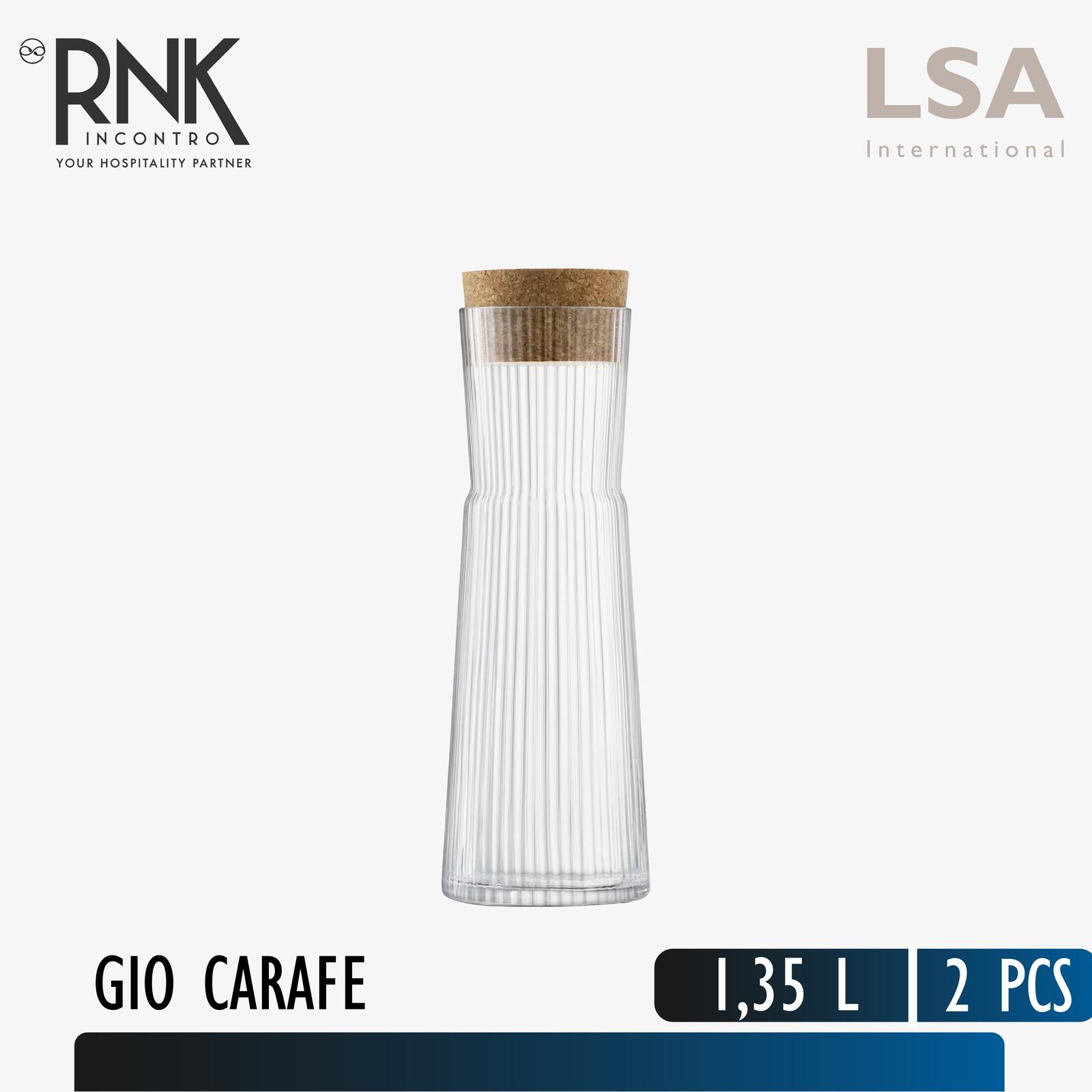 LSA "Gio" Line Carafe with Cork, 1,35 L