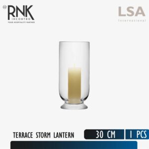 LSA "Terrace" Storm Lantern Clear - 30 cm