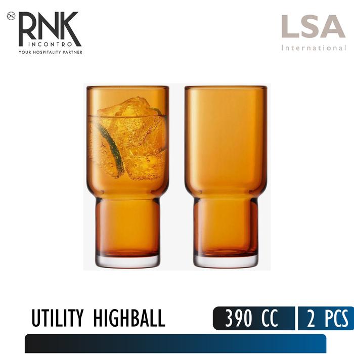 LSA "Utility" Highball Glass, 390 cc - Image 3