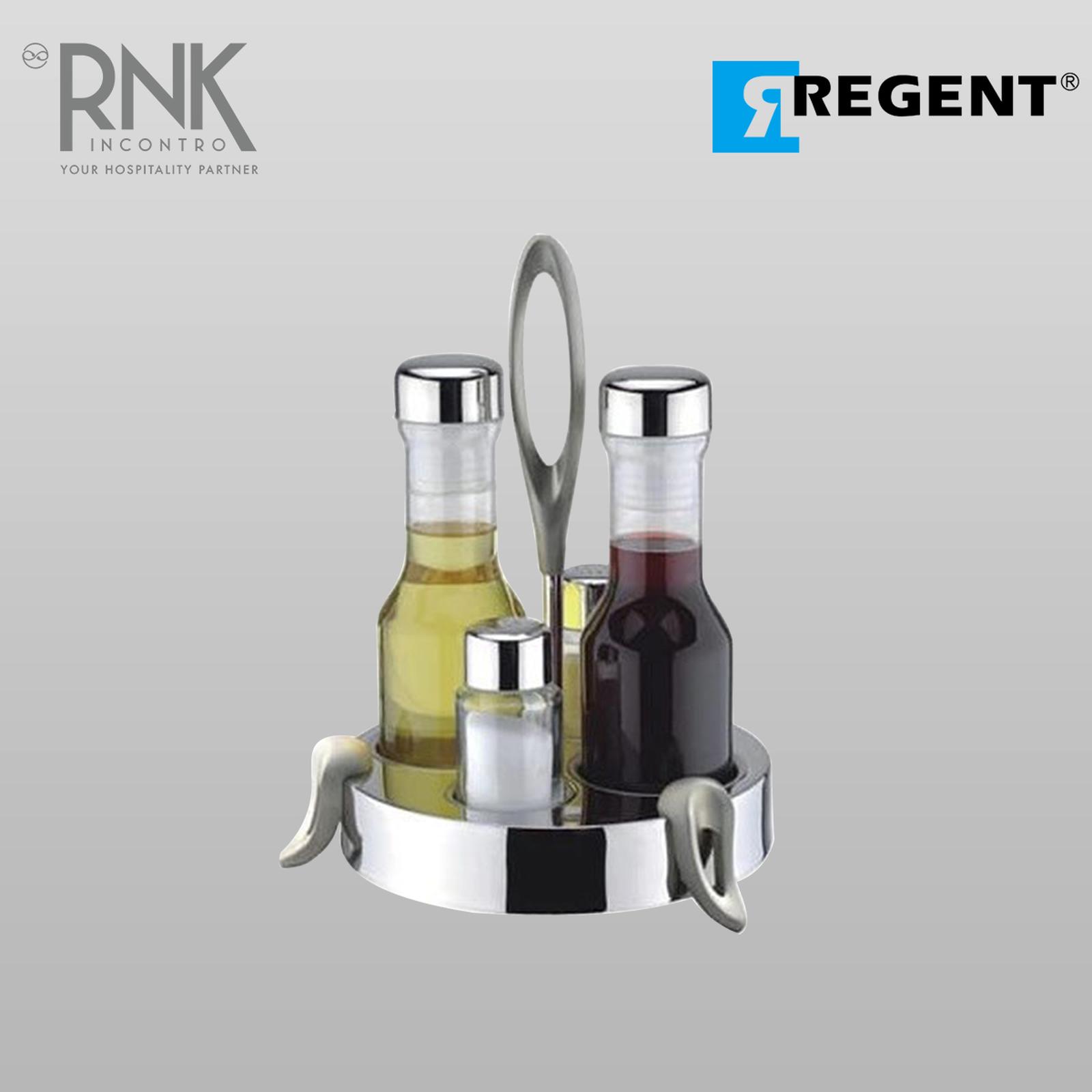Regent Salt & Peper, Oil & Vinegar Set Stainless Steel Ovation